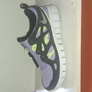 Nike Free Run 2 Purple Silver GS Men’s/Boy’s 6.5 Women’s 8 New Running Shoes NIB